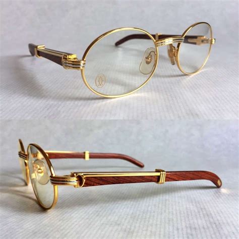 cartier wood frames replica|vintage wood frame cartier glasses.